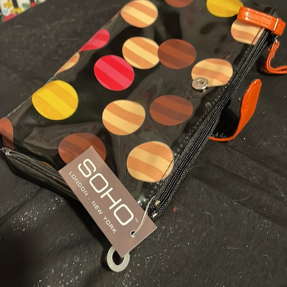 3/ $12 🌻 NWT! small striped polka dot makeup pouch - Picture 5 of 5